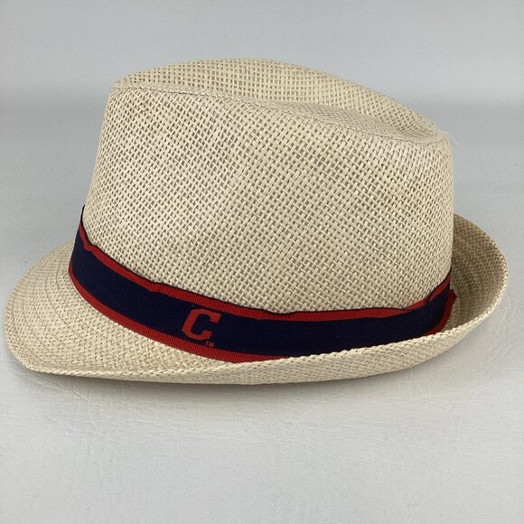 Cleveland Guardians 100% Paper Woven Hat Fedora Cap MLB Baseball Fan Gear - Picture 2 of 8